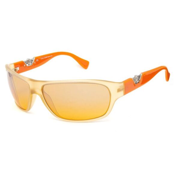 8296M unglae tylih Rectangular hade Unisex Orange Sunglasses